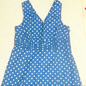 Boden Blue Polka Dot Dress